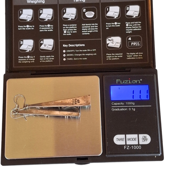 Vintage Sterling Silver 925 Chrysoprase Taxco Earrings TG-48 Weigh 11.1 grams - Picture 11 of 14